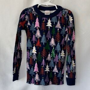 Hanna Andersson Multicolor Tree Print Long Sleeve Shirt size 6-7